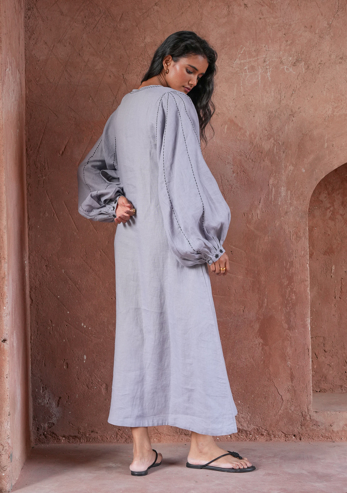 SAGE DRESS - POET'S BLUE