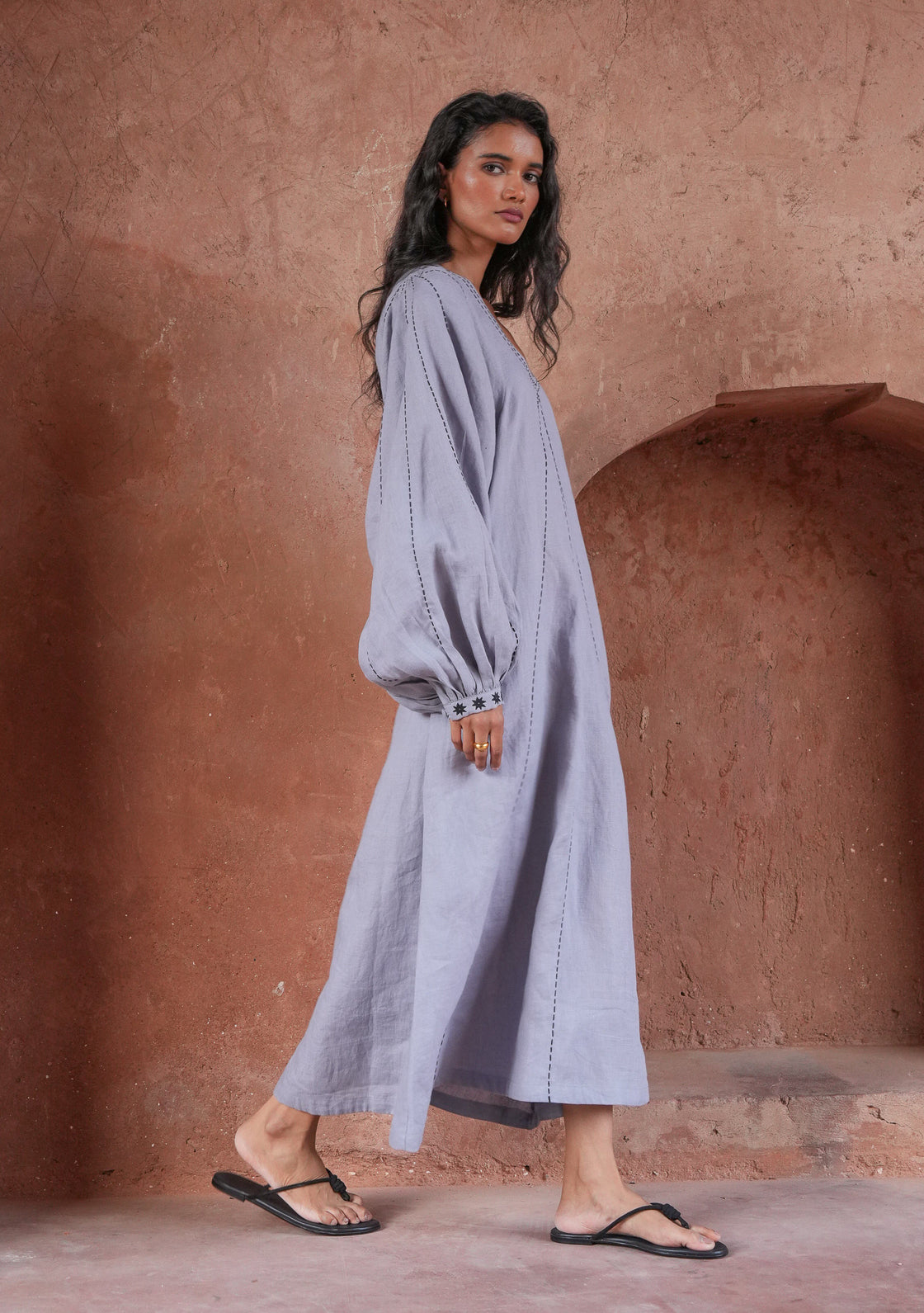 SAGE DRESS - POET'S BLUE