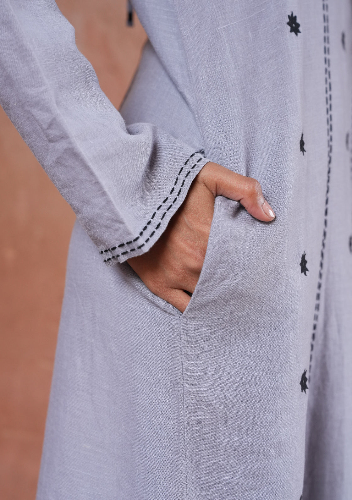 Coriander Linen Kaftan