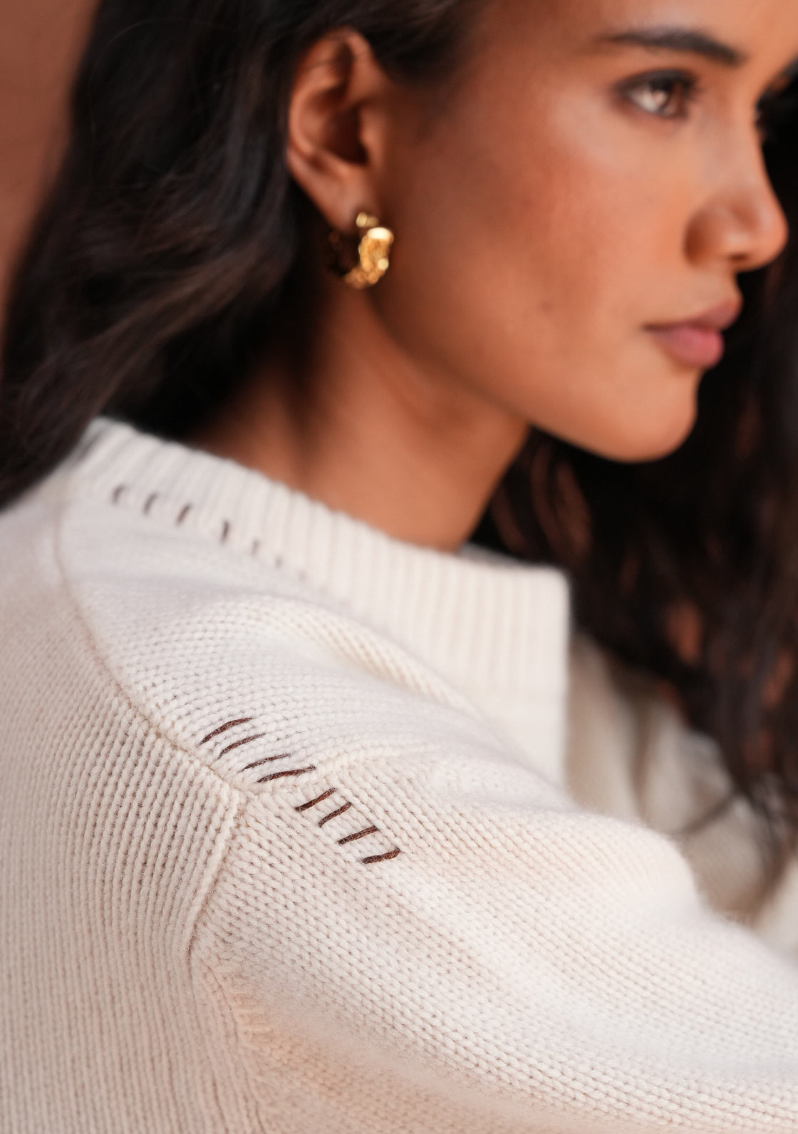 CEDAR CASHMERE SWEATER - IVORY