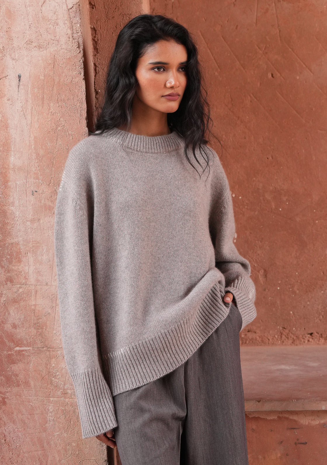 CEDAR SWEATER - DARK SAND