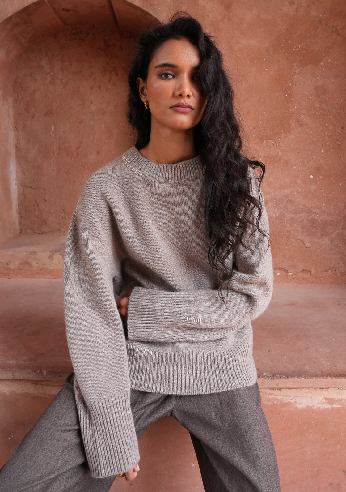 CEDAR SWEATER - DARK SAND