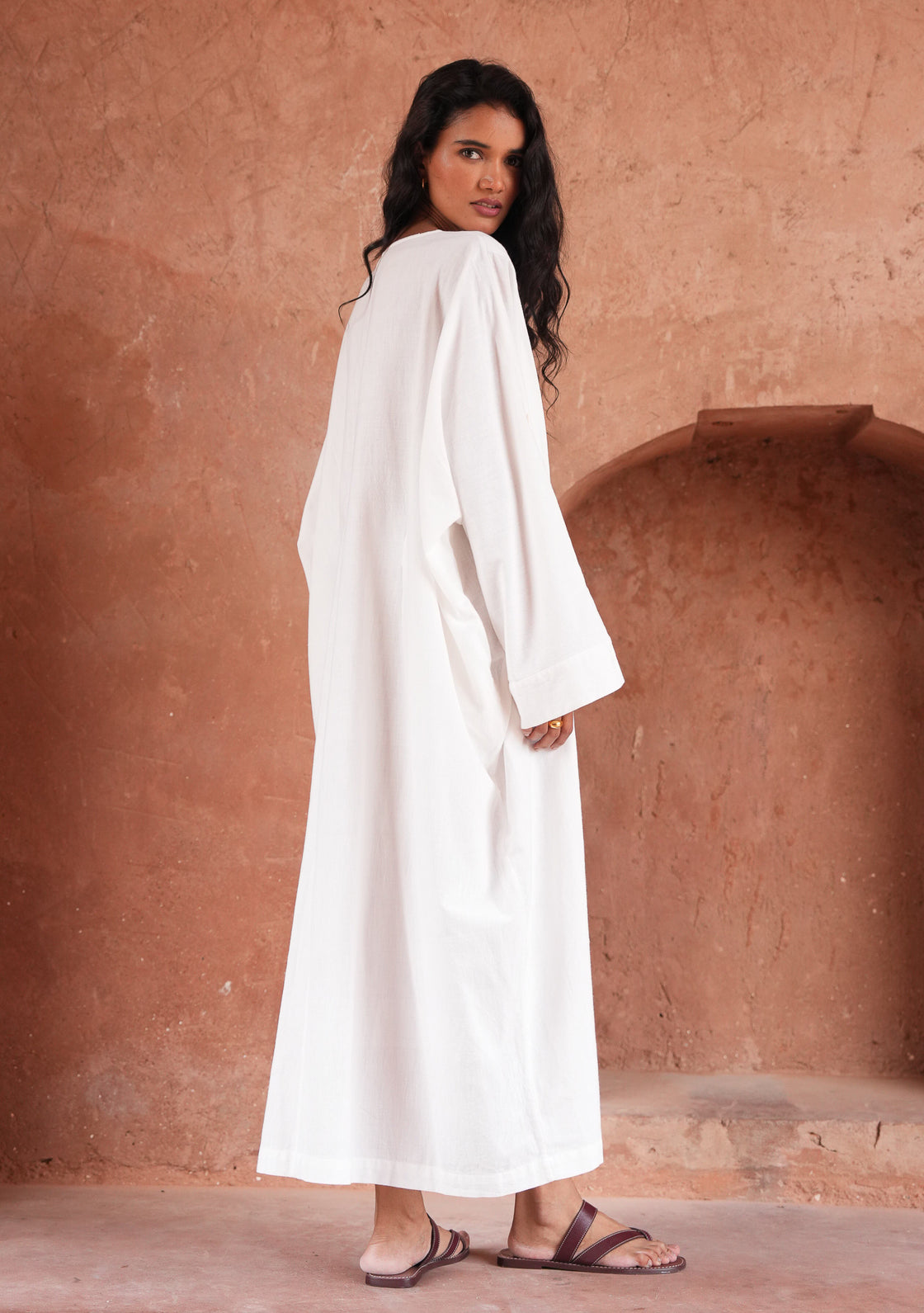 Turmeric Dress - White