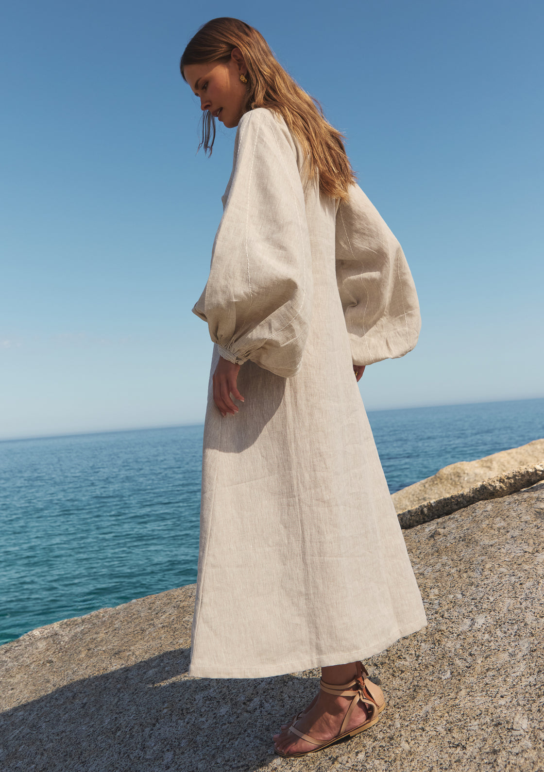 Sage Dress - OATMEAL