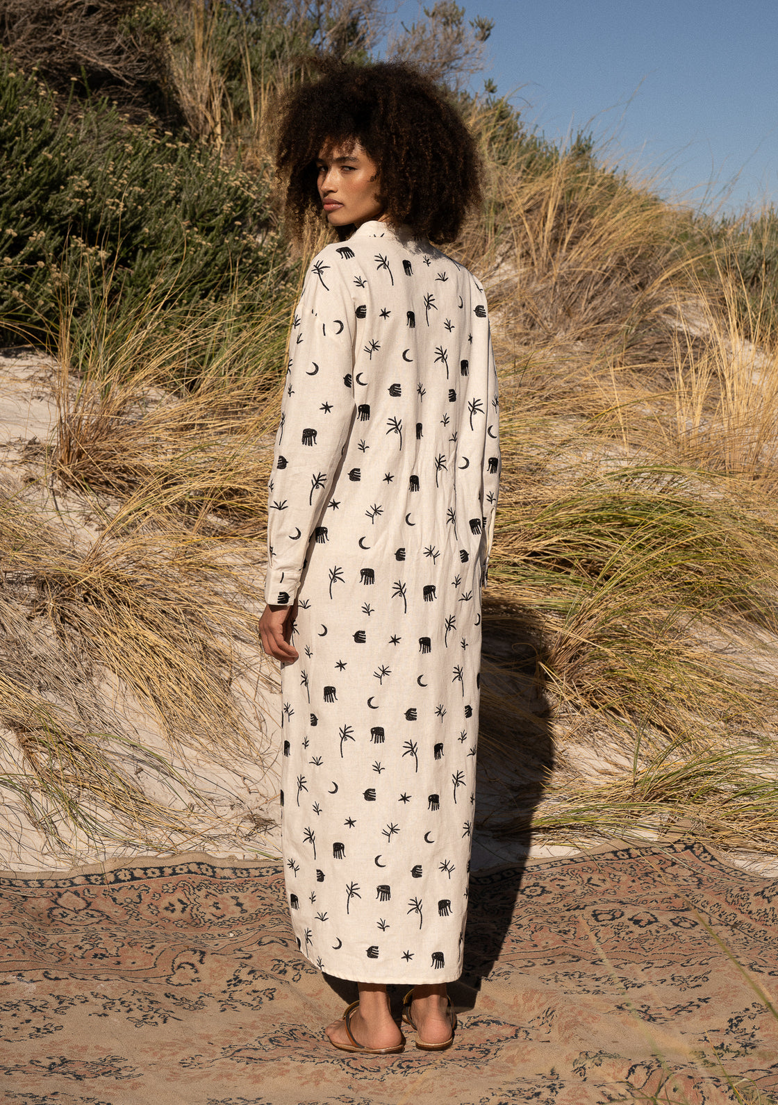 FENNEL SHIRT DRESS - SAFARI HORIZON