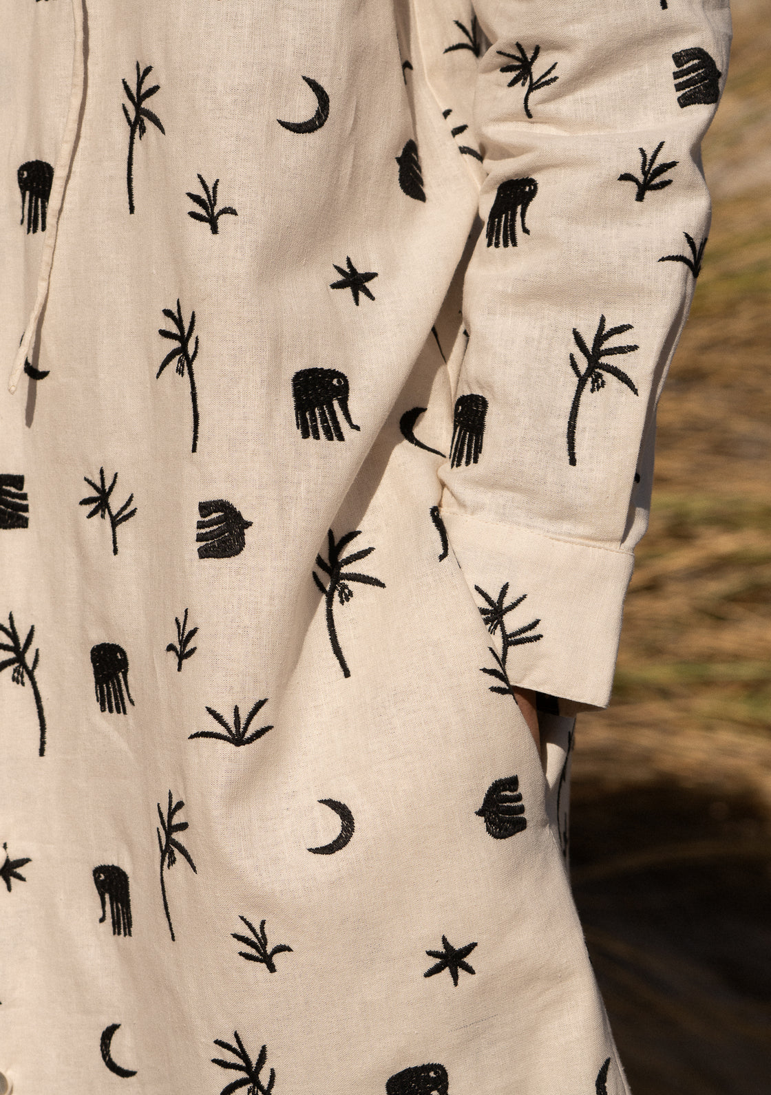 FENNEL SHIRT DRESS - SAFARI HORIZON