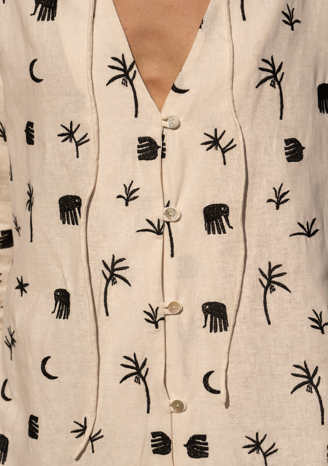 FENNEL SHIRT DRESS - SAFARI HORIZON