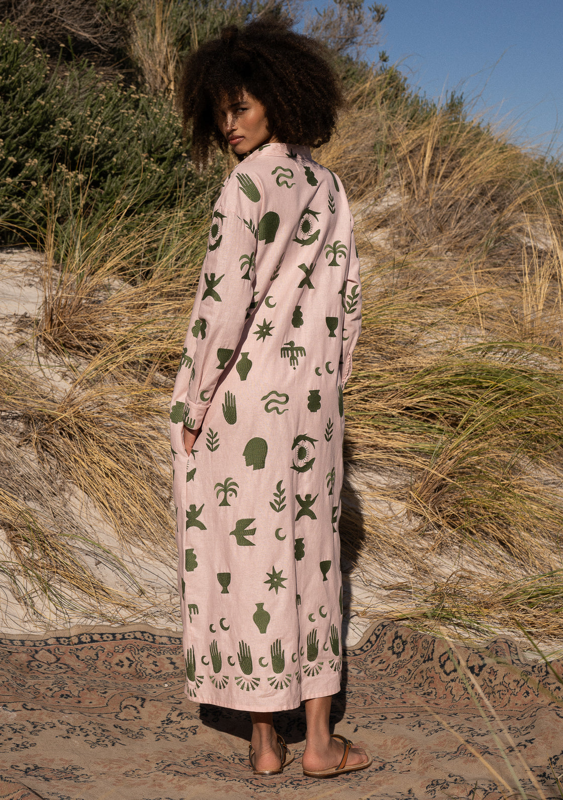 FENNEL SHIRT DRESS - ROSE DUST