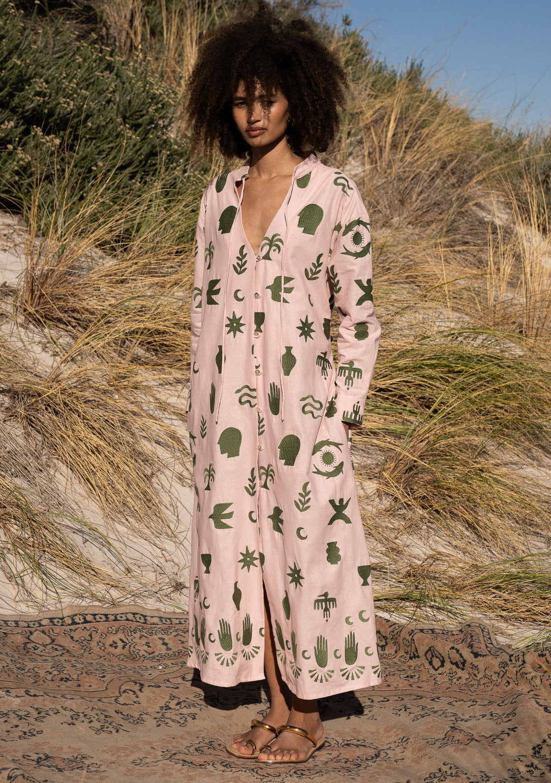 FENNEL SHIRT DRESS - ROSE DUST
