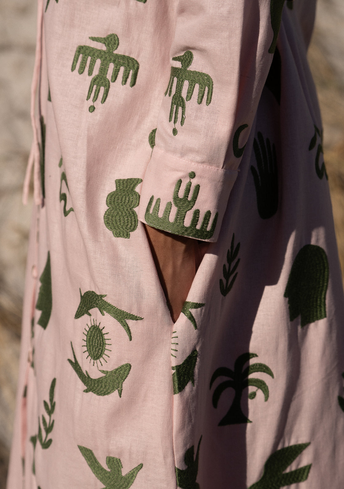 FENNEL SHIRT DRESS - ROSE DUST