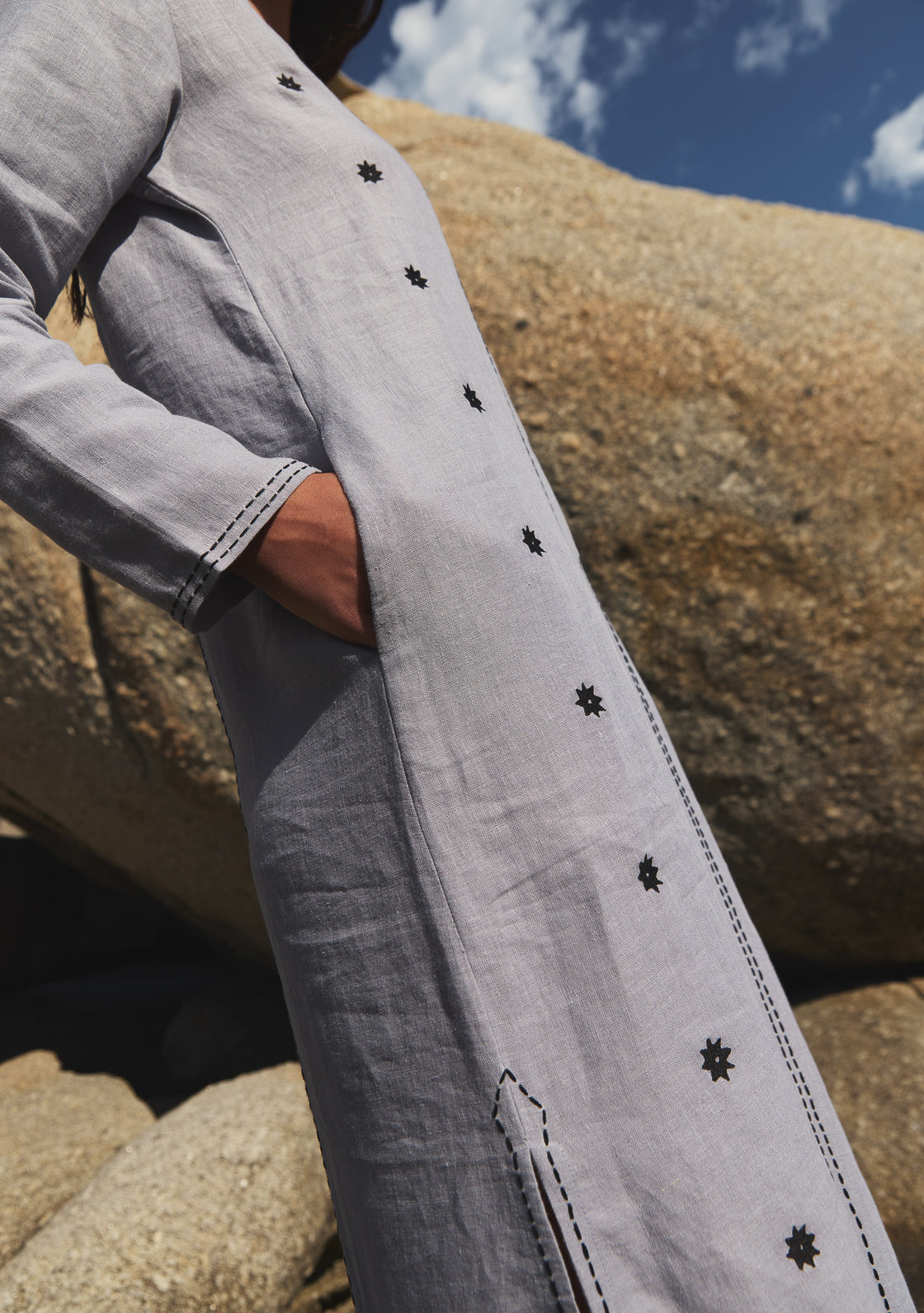 Coriander Linen Kaftan