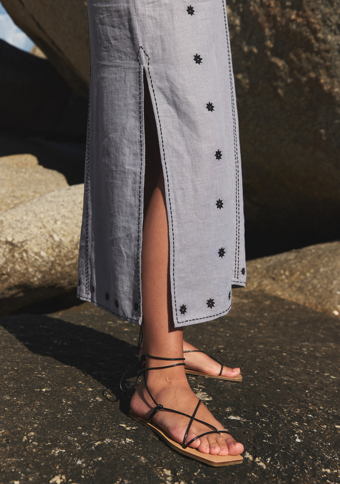 Coriander Linen Kaftan