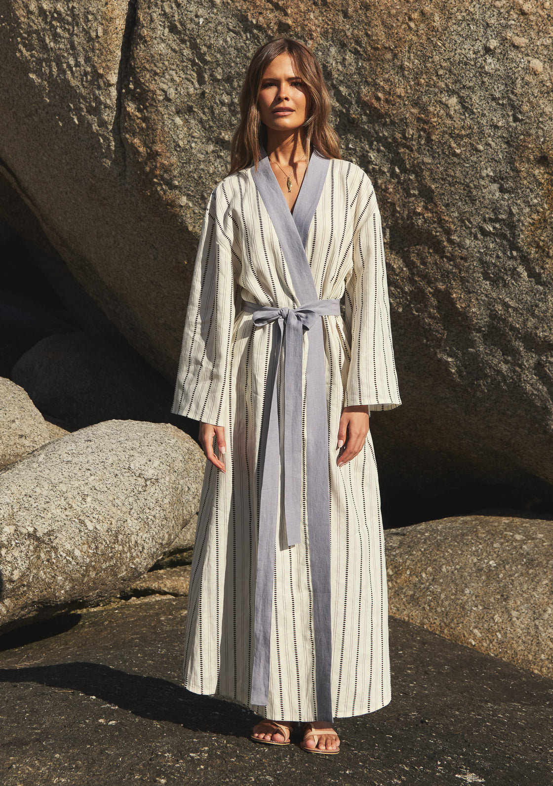 Cumin Linen Kimono