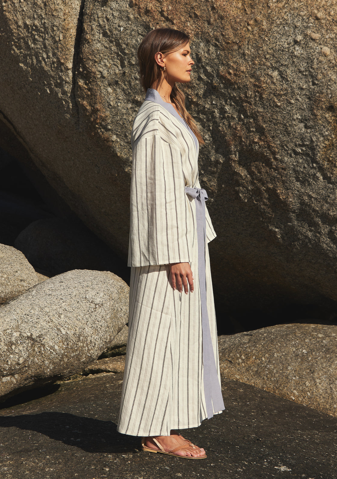 Cumin Linen Kimono