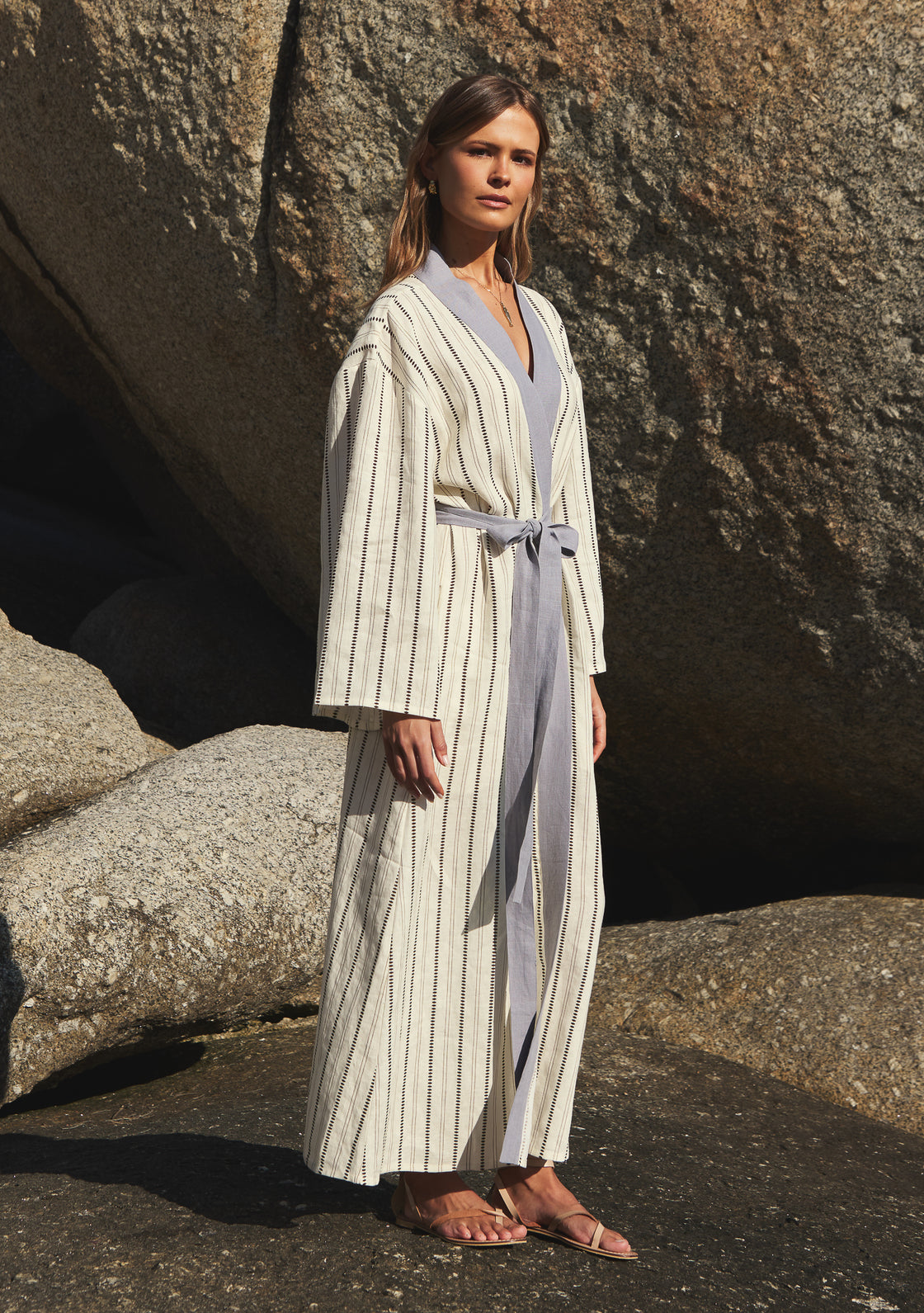 Cumin Linen Kimono