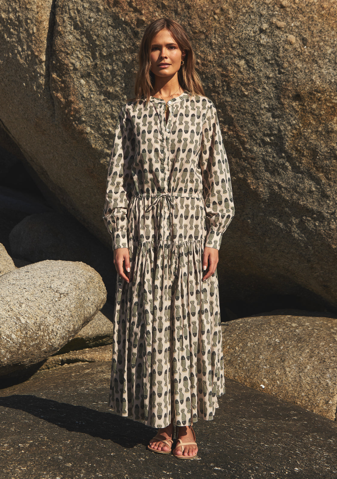 HARVEST DRESS - ROSEWATER REEF