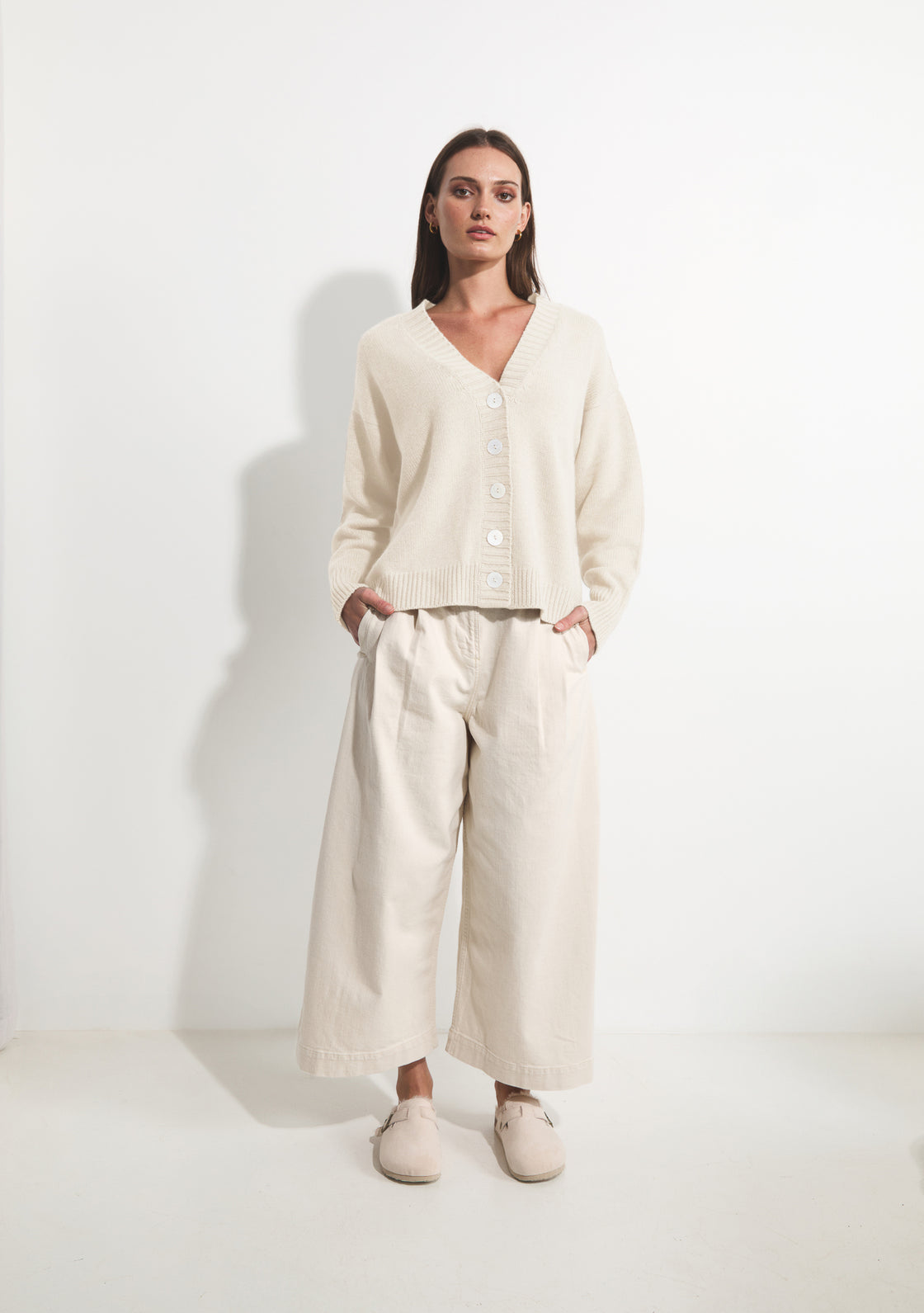 Cashmere Willow Cardigan - Ivory
