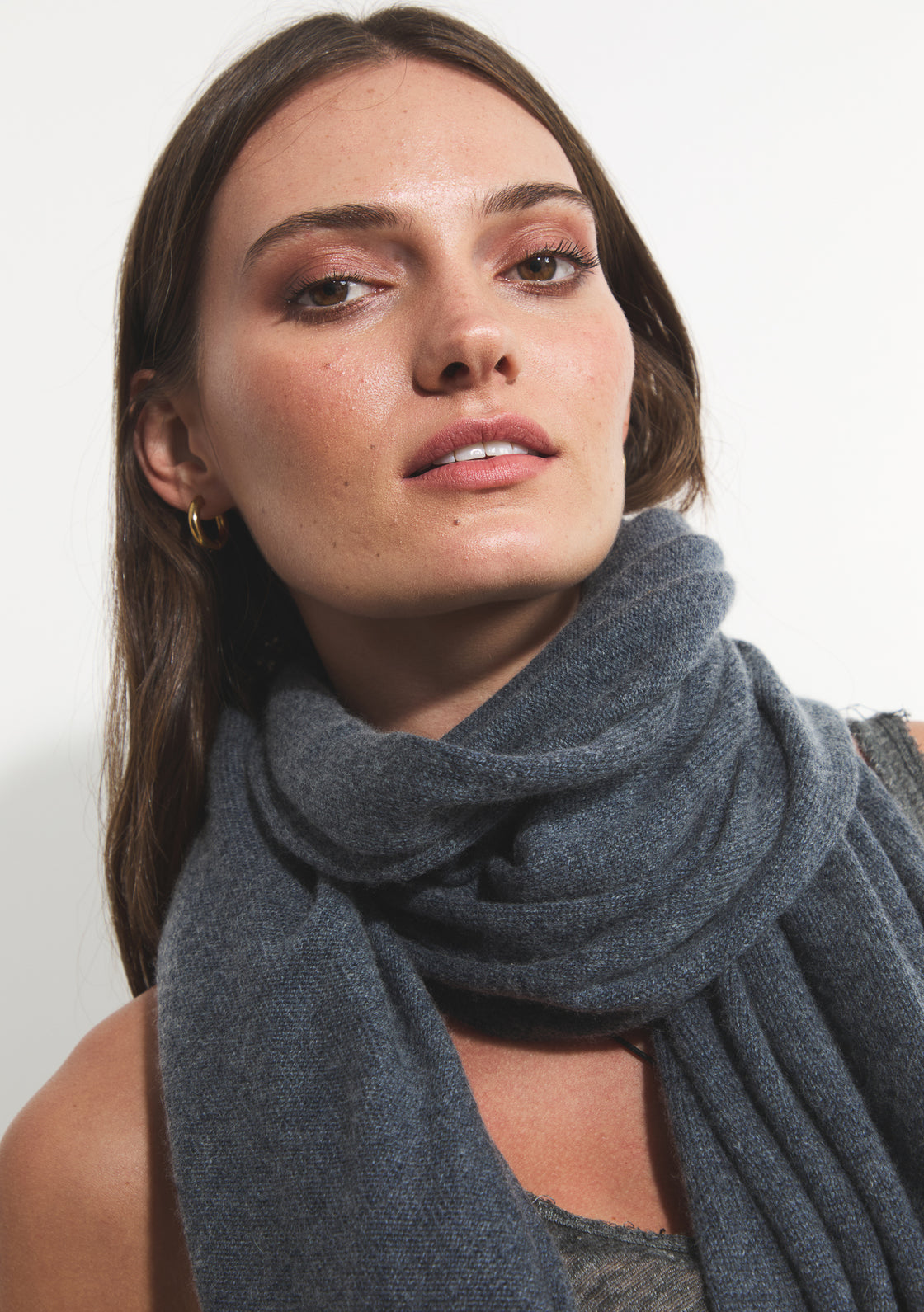 Cashmere Travel Shawl - Charcoal