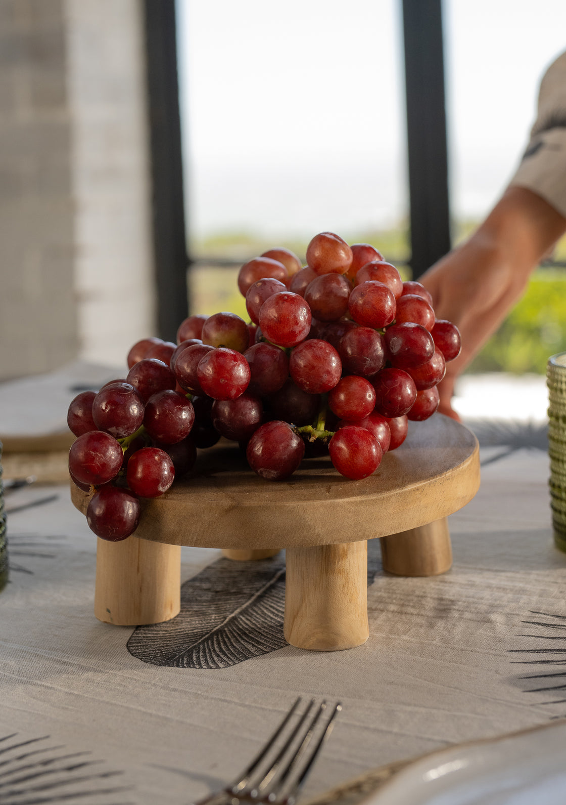 Teak Serving Stand - Small