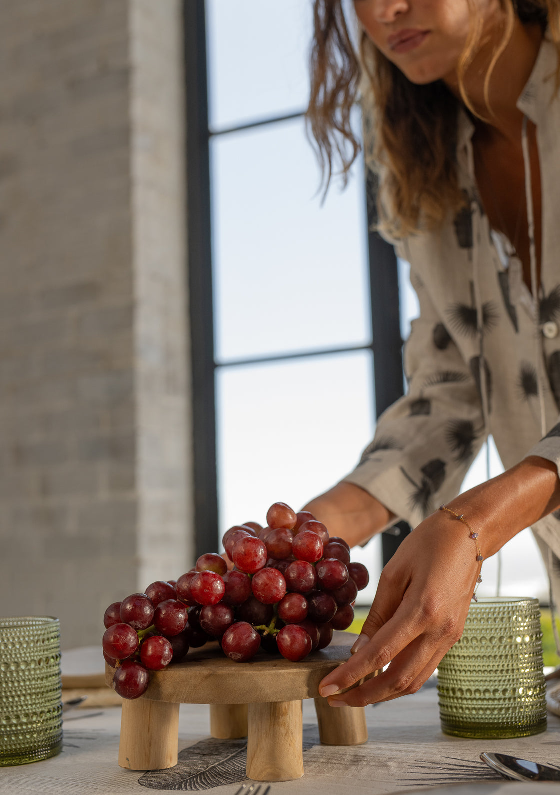 Teak Serving Stand - Small
