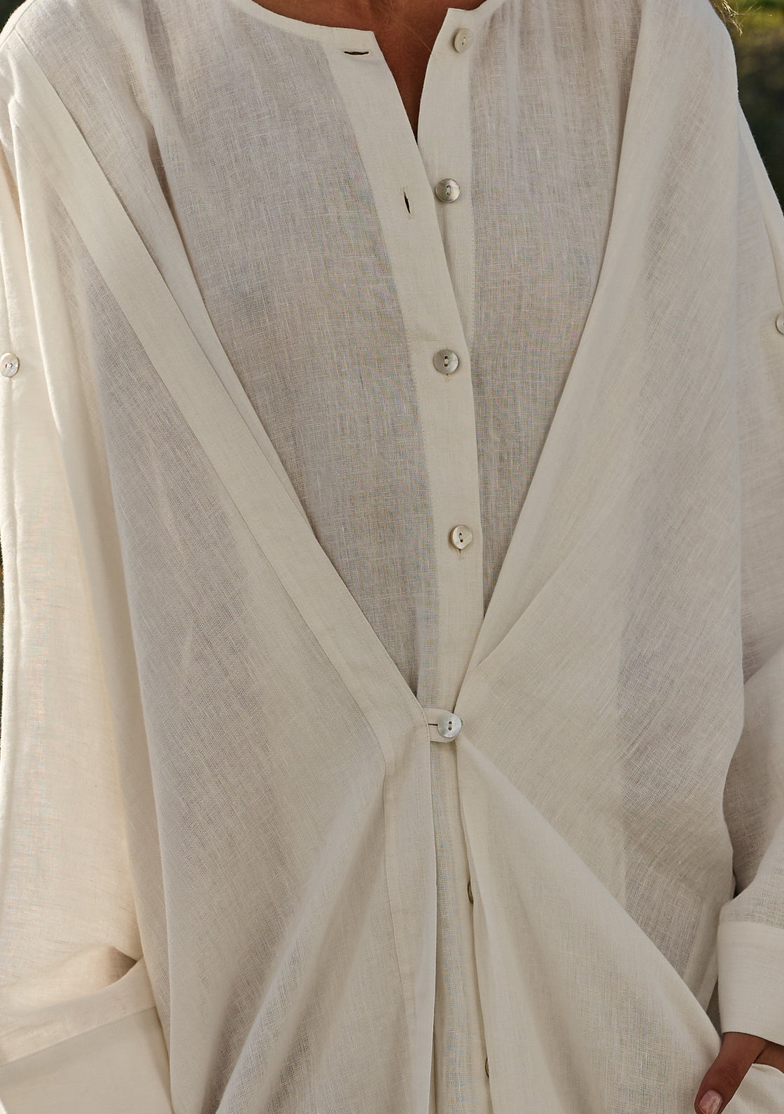 Turmeric Dress - White