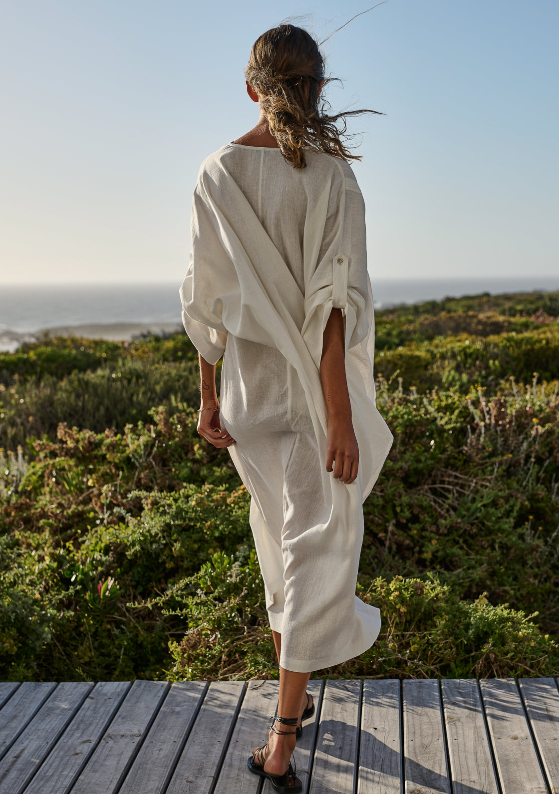 Turmeric Dress - White